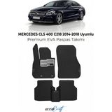 Otocraft Mercedes Cls 400 C218 (2014-2018) Araca Özel 3D Havuzlu Eva Oto Paspas Full Set 5 Parça - Siyah