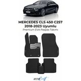 Otocraft Mercedes Cls 450 C257 (2018-2023) Araca Özel 3D Havuzlu Eva Oto Paspas Full Set 5 Parça - Siyah