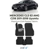 Otocraft Mercedes Cls 63 Amg C218 (2011-2018) Araca Özel 3D Havuzlu Eva Oto Paspas Full Set 5 Parça - Siyah
