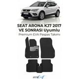 Otocraft Seat Arona Kj7 (2017 ve Sonrası) Araca Özel 3D Havuzlu Eva Oto Paspas Full Set 5 Parça - Siyah