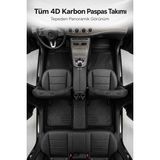 Otocraft Skoda Kamiq (2019 ve Sonrası) Araca Özel 4d Karbon Havuzlu Oto Paspas Full Set 5 Parça - Siyah