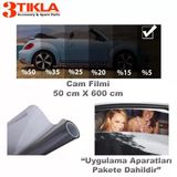 Oto/Ev Cam Filmi 50Cmx600cm Super Dark Black