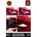 #Otofilm Araç Araba Dış Aksesuar Çizilmez Boya Koruma Şeffaf Kaplama Seti 4Lü Oto Kapı Kolu Koruyucu