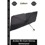 #Otogüneşlik Isı Geçirmez 140X80cm 10 Telli Titanyum Gümüş Kaplama Çelik Araba Ön Cam Güneş Şemsiyesi