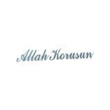 Otohousse Allah Korusun Yazılı Oto Sticker Gri 14x3cm