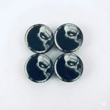 Otohousse Kuru Kafa Ghost Damla Geçme Jant Göbek Kapağı 4’lü Set 55/58mm Siyah
