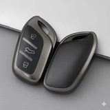 Otohousse MG HS-ZS Uyumlu Smart 3 Buton Silikon Oto Anahtar Kumanda Kabı Kılıf Füme