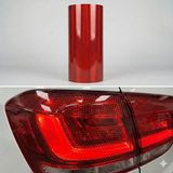 Otohousse Petek Desenli 3D Colormatik Far Filmi Stop Folyosu 1mx30cm Kırmızı