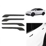 Otohousse Tesla Model 3 Y Uyumlu Karbon Dış Kapı Kolu Koruyucu Kaplama Seti 4 lü Siyah