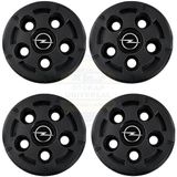 Otokap Universal Opel Movano 5 Bijon Siyah Jant Göbeği 4 Lü Takım Jant Göbek Kapağı Uyumlu Set