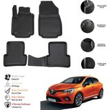 OtoLine Renault Clıo 4 2015 3D Havuzlu Paspas Otl - Gri - Siyah