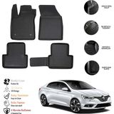 OtoLine Renault Megane 4 2021 3D Havuzlu Paspas Otl - Gri - Siyah