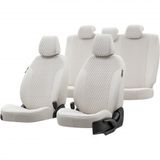 Otom Audi Q5 2008-2016 Amsterdam Design Tay Tüyü Fildişi Özel Üretim Oto Koltuk Kılıfı