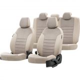 Otom Dacia Sandero 2008-2012 Özel Üretim London Design Bej Oto Koltuk Kılıfı