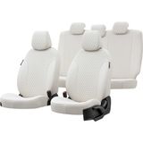 Otom Fiat Panda 2004-2012 Özel Üretim Amsterdam Design Deri Fildişi Oto Koltuk Kılıfı