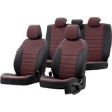Otom Ford Fiesta 2001-2008 Özel Üretim İstanbul Design Bordo - Siyah Oto Koltuk Kılıfı