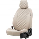 Otom Mitsubishi L-200 2006-2015 Özel Üretim Koltuk Kılıfı Tokyo Design Deri Bej
