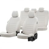 Otom Nissan Micra 2003-2010 Özel Üretim New York Design Fildişi Oto Koltuk Kılıfı