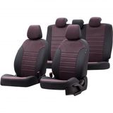 Otom Opel Antara 2006-2015 Özel Üretim Milano Design Bordo - Siyah Oto Koltuk Kılıfı