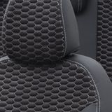 Otom Peugeot 206 2010-2012 Özel Üretim Koltuk Kılıfı Tokyo Design Tay Tüyü Siyah - Beyaz