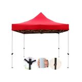 Otomatik Gazebo Çardak 300 X 300 Cm Tente Teras Bahçe Kamelyası Gölgelik Kırmızı Kırmızı