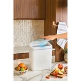 Otomatik Hareket Sensörlü Çöp Kovası, Banyo Çöp Kovası, Çocuk Odası Çöp Sepeti, Çöp Kutusu, 11 Litre, 26x18x29 cm, Beyaz, 2 Adet 1.5 V AA Pil ile Çalışır (Piller Pakete Dahil Değildir)