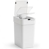 Otomatik Hareket Sensörlü Çöp Kovası, Banyo Çöp Kovası, Çocuk Odası Çöp Sepeti, Çöp Kutusu, (2 adet 1.5 V AA pil, piller pakete dahil değildir) 9 Litre - 15x22x32 cm