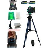 Otomatik Hizalama 16 Köşe Yeşil Lazer Çizgi, Dokunmatik Terazi ve Çantalı Tripod - Seçenek 1