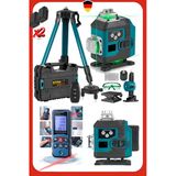 Otomatik Hizalamalı Kumandalı 16 Köşe Yeşil Çizgi Lazer Hizalama Makinesi + 50Mt Lazer Tripot Set