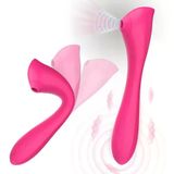 Otomatik Isıtmalı Kıkırdaklı Bükülebilir Klitoris Emiş Güçlü ve G-Spot Uyarıcı Titreşimli 2 In 1 Vibratör