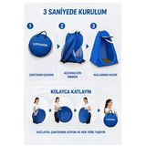 Otomatik Kabin Giyinme Çadırı 120X120x190 Cm Üst Halandırma Yan Pencereli Duş & Wc Çadırı Mi