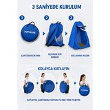 Otomatik Kabin Giyinme Çadırı 120X120X190 cm Üst Havalandırma Yan Pencereli Duş & Wc Çadırı - Çok Renkli