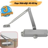 Otomatik Kapı Durdurucu Yavaşlatıcı Çelik Kapı Hidroliği Yayı No 3 Kapasite 40-65 Kg Ayarlanabilir
