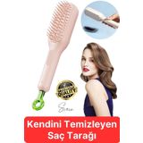 Otomatik Kendini Temizleyen Tarak Sihirli Geri Çekilebilir Saç Fırçası Masaj Anti-Statik Güzellik