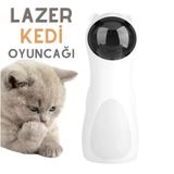 Otomatik Lazer Kedi Oyuncağı USB Şarjlı İnteraktif Kedi Oyun Cihazı