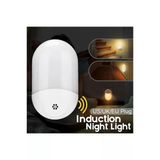 Otomatik Led Gece Işıkları Duvar Fişi Işık Sensörü Çocuklar İçin Sıcak Beyaz Lamba Çocuk Yatak Odası
