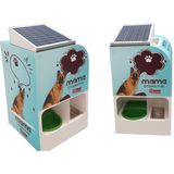 Otomatik Mama ve Su Makinesi Güneş Enerjili 105 Litre(60 Kg) Mama, 25 Litre Su Kapasitesi - 55cmx60cmx125cm