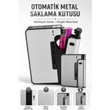 Otomatik Metal Saklama Kutusu Alüminyum Gövde Sürgülü Mekanizma Cep Boy Dayanıklı Kutu