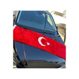 OTOMOR AKSESUAR Türk Bayrağı Peluş Torpido Üstü Göğüslük 157x42cm Kamyon Tır Minibüs Dolmuş