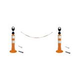 Otopark Düzenleyici (2 Adet 45 Cm Delinatör + 3 Metre 8 mm Zincir)