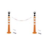 Otopark Düzenleyici (2 Adet 75 Cm Delinatör + 3 Metre 8 mm Zincir) CVLZPLN8075ECOZT501