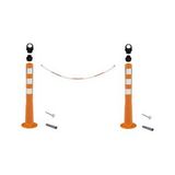 Otopark Düzenleyici (2 Adet 75 Cm Delinatör + 3 Metre 8 mm Zincir)