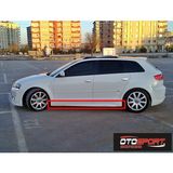 OtoSport Audi A3 8p Marşpiyel Takımı Sağ Sol Fiberglass Boyasız