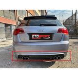 OtoSport Audi A3 Sportback Arka Tampon Eki Karlık Fiberglass Boyasız