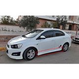 OtoSport Chevrolet Aveo Sedan Marşpiyel Takımı Sağ Sol Fiberglass Boyasız