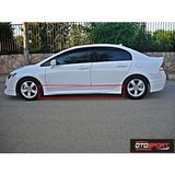 OtoSport Honda Civic Fd6 Marşpiyel Sağ Sol Takım Fiberglass Boyasız