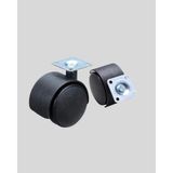 OtoTech 4 cm Çap Kilitsiz Tekerlek Ayağı Tekli Hafif Mobilyalar Için - Çok Renkli