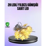 OtoTech 5 Metre Yıldız Şeklinde LED Şerit Işık Sabit Beyaz Aydınlatma - Çok Renkli