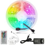 OtoTech 5050 Rgb LED Şerit 5 Metre Uzaktan Kumandalı Ortam Aydınlatma LED - Çok Renkli
