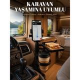 OtoTech Araç Içi Telefon Tutucu ve Bardaklık Organizeri Çok Amaçlı Tasarım - Çok Renkli